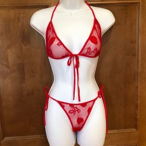 VS bra and panty “play” set